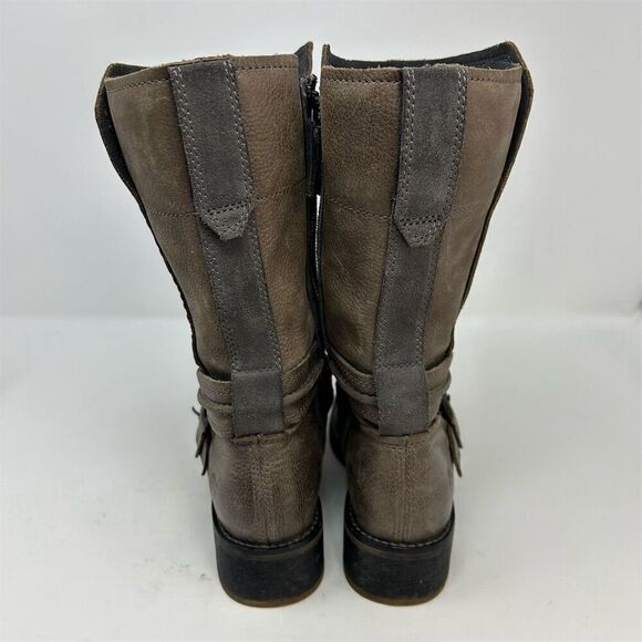 Timberland Whittemore Women's Brown Gray Leather Mid Calf Boots Size 6.5 - Picture 8 of 15